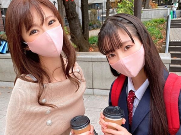 【年の差姉妹ナンパ】『お姉ちゃん、我慢できない…』28歳のチンポ依存症姉が18歳妹と街中で逆ナン！イケメンチンポに夢中で妹そっちのけ！？若さ溢れる肉棒を貪り、妹の前で淫乱モード全開！！