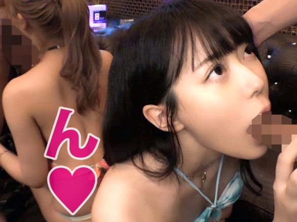 【金髪＆黒髪JDの4P乱交】ラブホで大騒ぎ！ギャルと美少女のJDコンビとW生ハメ！水着姿の美女たちを同時にヤリまくる激アツSEXパーティー！♥