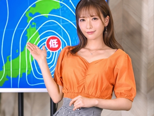 【お天気お姉さんの裏の顔】超絶キュートなキャスターがカメラの前でセクハラされちゃう！♡ニュースでは見せない淫乱な姿に興奮！肉棒でヨガり狂う姿は必見！！
